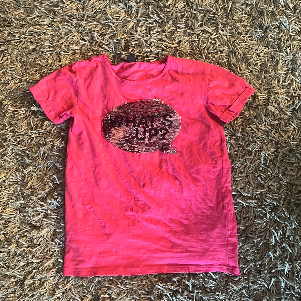 Pink sequin shirt size 12-14